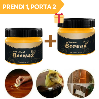 Cera BeeWax – Rigenerante per Legno (Compra 1 e Prendi 2)